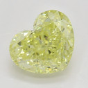 Farebný diamant srdce, fancy žltý, 1,21ct, GIA