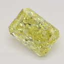 Farebný diamant radiant, fancy intense žltý, 3,73ct, GIA
