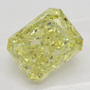 Farebný diamant radiant, fancy žltý, 2,02ct, GIA
