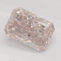 Farebný diamant radiant, fancy light oranžovo ružový, 0,72ct, GIA
