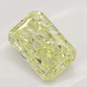 Farebný diamant radiant, fancy žltý, 0,5ct, GIA