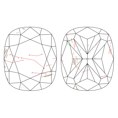 Prírodný farebný diamant s GIA certifikatom cushion fancy dark tmavo hnedý 3.00 ct I2 3828440023_T9 2