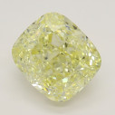 Farebný diamant cushion, fancy žltý, 2,17ct, GIA