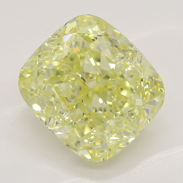Prírodný farebný diamant s GIA certifikatom cushion fancy žltý 2.72 ct VVS2 2830980442_Y5