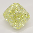 Farebný diamant cushion, fancy žltý, 2,72ct, GIA