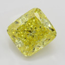 Farebný diamant cushion, fancy vivid žltý, 2,21ct, GIA