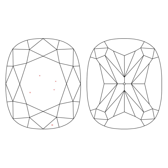 Inkluzie a cistota v prirodnom farebnom diamante cushion fancy dark tmavo žltkasto hnedý 2.30 ct VS1 3841890043_T9