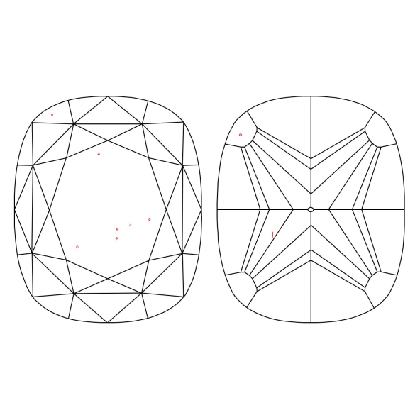 Inkluzie a cistota v prirodnom farebnom diamante cushion fancy dark tmavo hnedo-žltý 2.16 ct VS1 4828800274_Y9