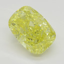 Farebný diamant cushion, fancy intense žltý, 2,03ct, GIA