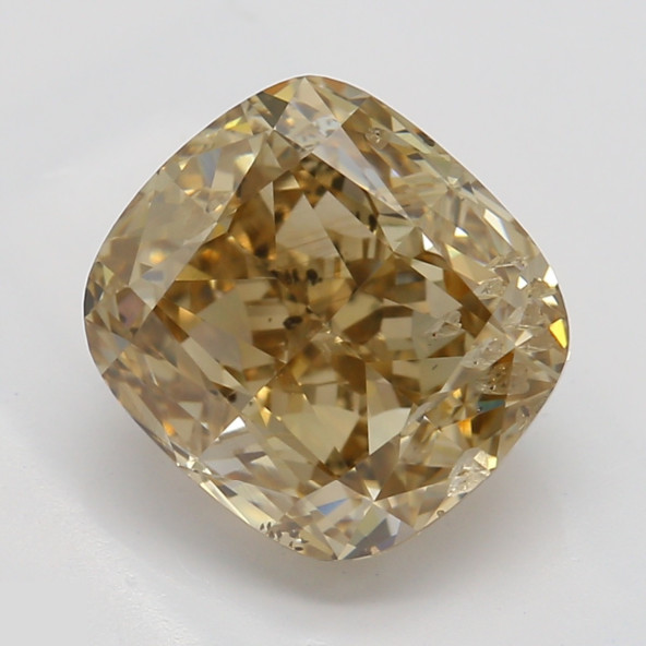 Prírodný farebný diamant s GIA certifikatom cushion fancy žltohnedý 2.20 ct I1 1828440071_T5