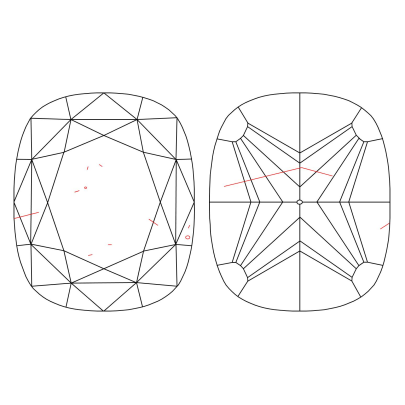 Prírodný farebný diamant s GIA certifikatom cushion fancy light žltohnedý 2.17 ct I2 4841510094_T4 2