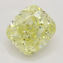 Farebný diamant cushion, fancy žltý, 1,73ct, GIA