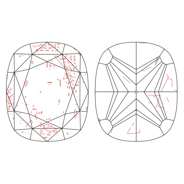 Inkluzie a cistota v prirodnom farebnom diamante cushion fancy vivid žltý 1.07 ct I1 7851470097_Y7