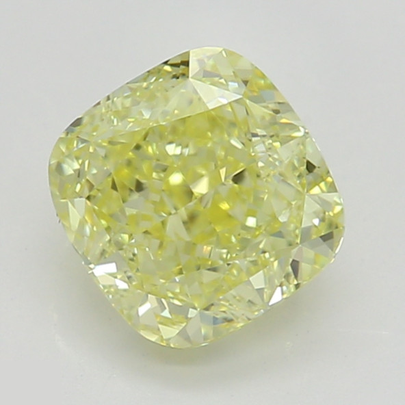Prírodný farebný diamant s GIA certifikatom cushion fancy intense žltý 0.83 ct VVS2 3829600223_Y6