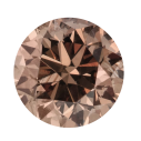 Fancy color diamant okrúhly briliant, fancy light Champagne 2,5 mm 0,06ct