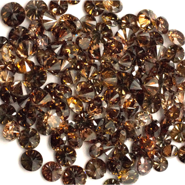 Fancy color diamant okrúhly briliant, fancy vivid Chocolate  3 mm 0,11ct  BIRDT7BR-3