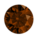 Fancy color diamant okrúhly briliant, fancy deep Amber 3,3 mm 0,14ct