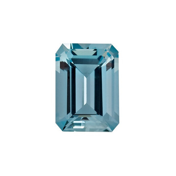 Akvamarín emerald 6 x 4 mm 0,54ct Fazetovaný AKEFAAAZ-6