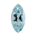 Akvamarín markíz 4 x 2 mm, B, Fazetovaný