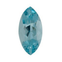 Akvamarín markíz 6 x 3 mm, A, Fazetovaný