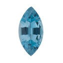 Akvamarín markíz 10 x 5 mm, AAA, Fazetovaný