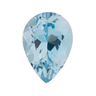 Akvamarín slza 6 x 4 mm 0,39ct Fazetovaný AKXFAAAZ-6