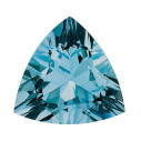Akvamarín trillion 7 x 7 mm, AA, Fazetovaný