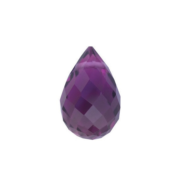 Ametyst briolette 10 x 5 mm 1,7ct Side-Drilled AMYFAAPU-10