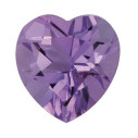Ametyst srdce 4 x 4 mm, A, Fazetovaný