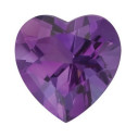 Ametyst srdce 4 x 4 mm, AA, Fazetovaný