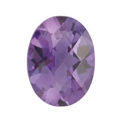 Ametyst ovál 6 x 4 mm 0,42ct Checkerboard cut AMOCAPU-6