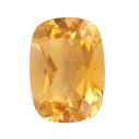 Citrín antický cushion 11 x 9 mm, A, Fazetovaný