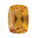 Citrín antický cushion 14 x 10 mm, AA, Fazetovaný