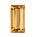 Citrín rovná bageta 6 x 3 mm, A, Fazetovaný