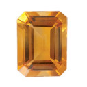 Citrín emerald 6 x 4 mm, AA, Fazetovaný
