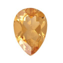Citrín slza 5 x 3 mm, A, Fazetovaný