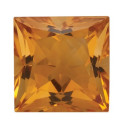 Citrín štvorec 3,5 x 3,5 mm, AA, Princess cut