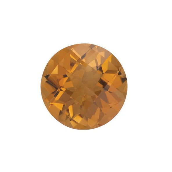 Citrín okrúhly 8 mm 1,75ct Checkerboard cut CNRCAAYL-8