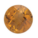 Citrín okrúhly 8 mm, AA, Checkerboard cut