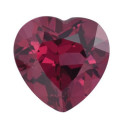 Granát rhodolit srdce 4 x 4 mm, AA, Fazetovaný