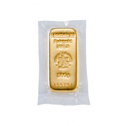Investičná zlatá tehla 500 g liata Heraeus 87892500 2