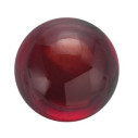 Granát mozambik okrúhly 3,5 mm, AA, Kabošon