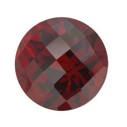 Granát mozambik okrúhly 7 mm 1,85ct Checkerboard cut GRRCAAS-7