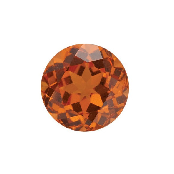 Granát spessartit okrúhly 5,5 mm 0,9ct Fazetovaný GRRFAAOR-5,5