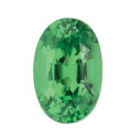 Granát tsavorit ovál 5 x 3 mm, AA, Fazetovaný