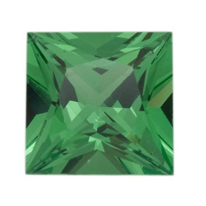 Granát tsavorit štvorec 1,75 x 1,75 mm 0,046ct Princess cut GRPPAAAGR-1,75