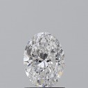 Prírodný diamant oval, I1, D, 0,84ct, GIA