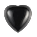 Ónyx srdce 10 x 10 mm, Standard, Kabošon