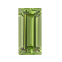 Peridot arizona rovná bageta 5 x 2 mm, AA, Fazetovaný