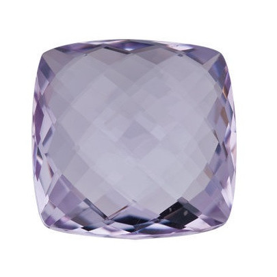 Quartz Rose de France antický štvorec 10 x 10 mm Double-sided Checkerboard cut KRVOAAPU-10